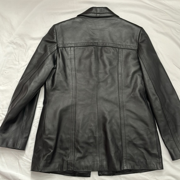 Danier leather women’s small blazer coat jacket removable lining - Picture 6 of 6